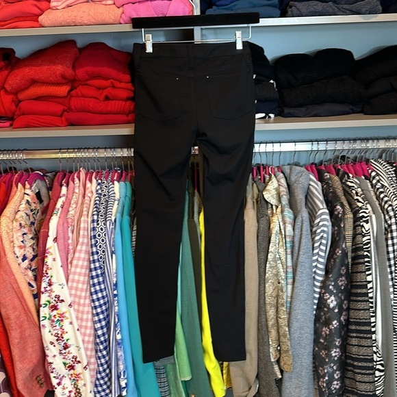 Cache black with blue metallic snake print pants size 0 - Picture 3 of 4